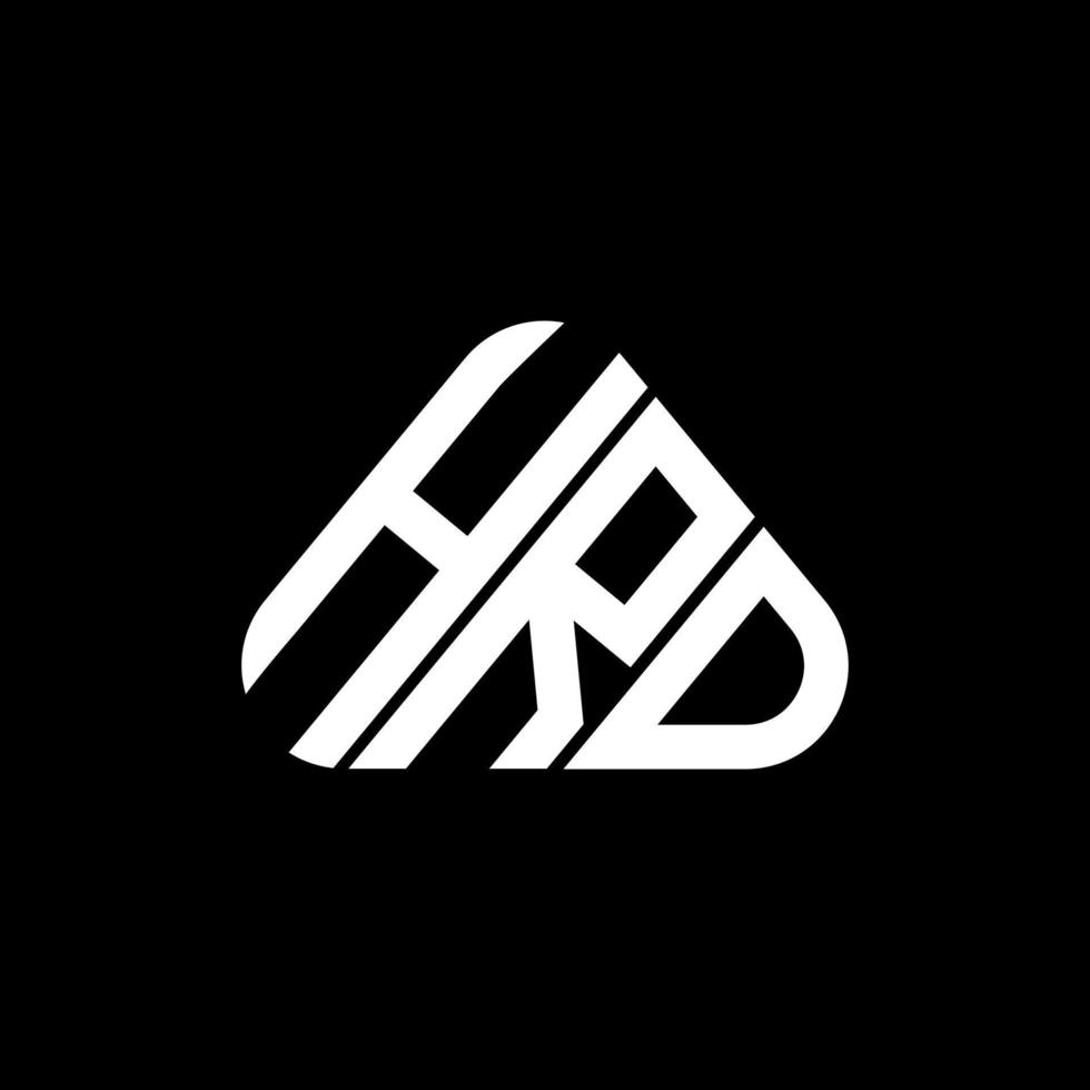 hrd Letter Logo kreatives Design mit Vektorgrafik, hrd einfaches und modernes Logo. vektor