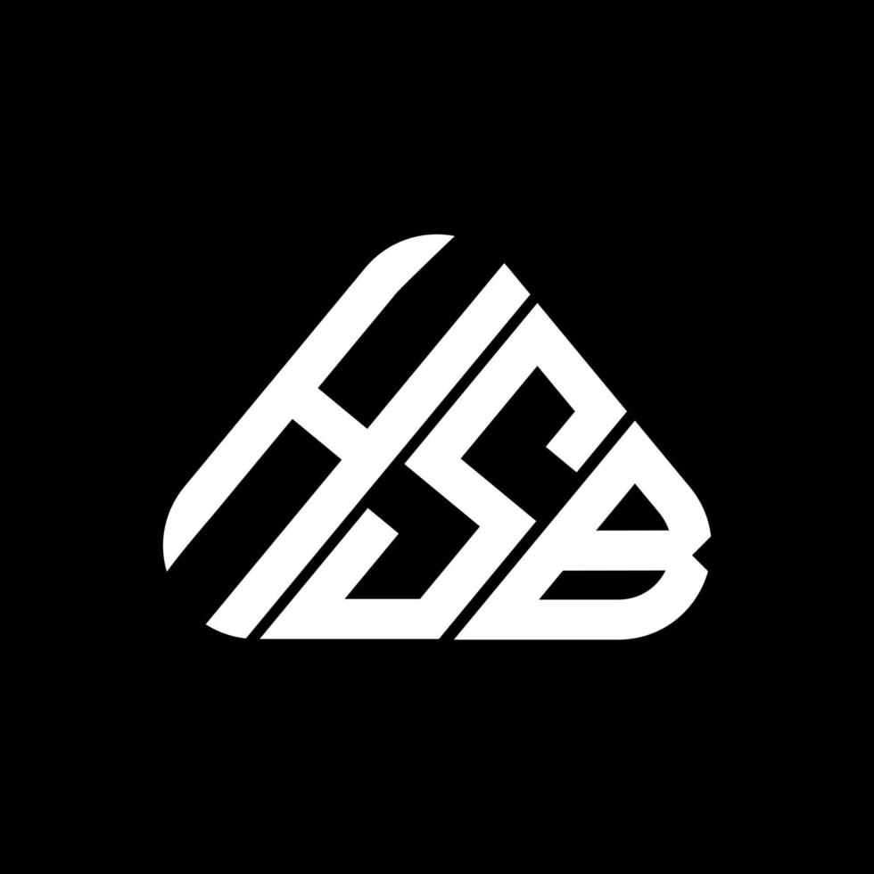 hsb brev logotyp kreativ design med vektor grafisk, hsb enkel och modern logotyp.