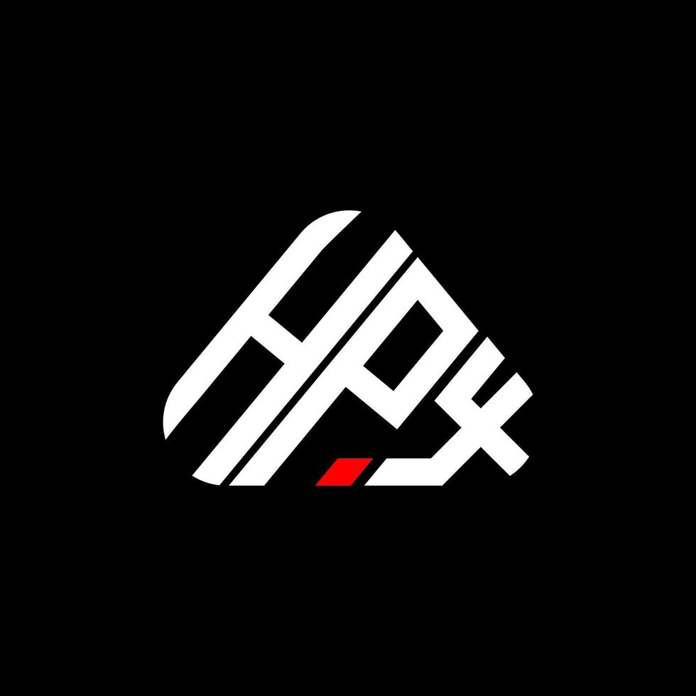 hpx Brief Logo kreatives Design mit Vektorgrafik, hpx einfaches und modernes Logo. vektor