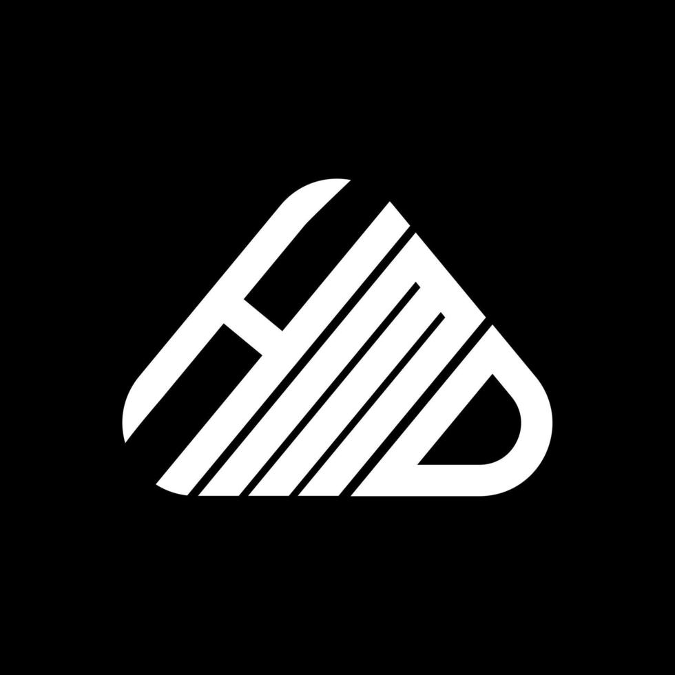 hmd letter logo kreatives design mit vektorgrafik, hmd einfaches und modernes logo. vektor