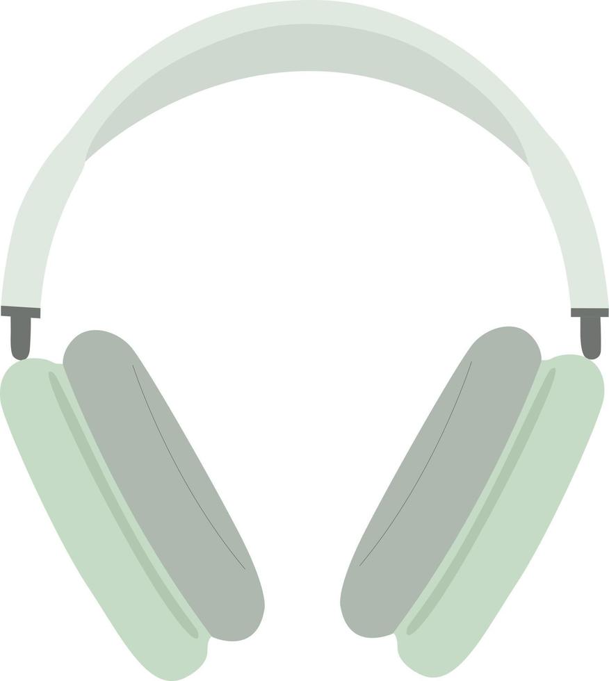 hörlurar, trådbunden och trådlös hörlurar, audio Utrustning för lyssnande till musik. hörlurar för smartphones och elektronisk enheter, tillbehör isolerat på vit bakgrund. tecknad serie vektor