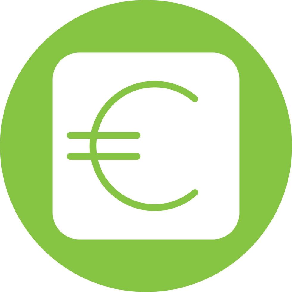 euro tecken vektor ikon design
