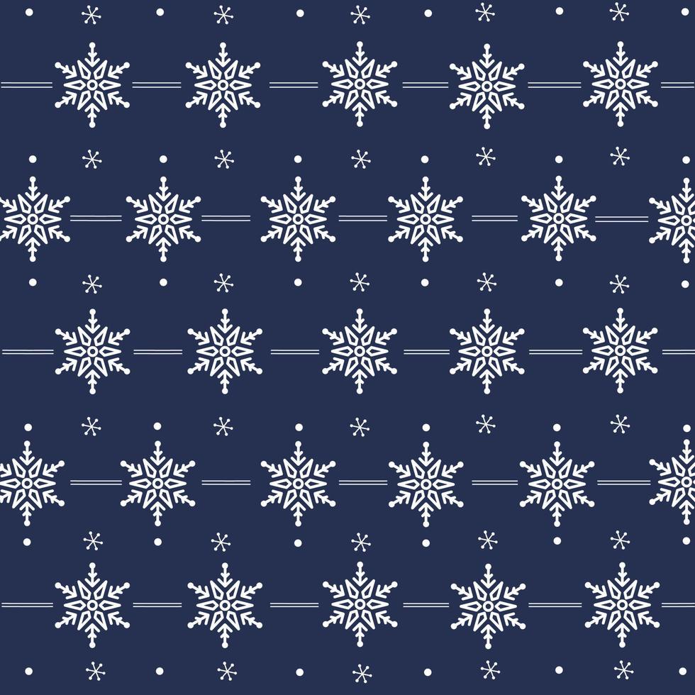 jul mönster, jul dekoration bakgrund. snö flingor mönster vektor