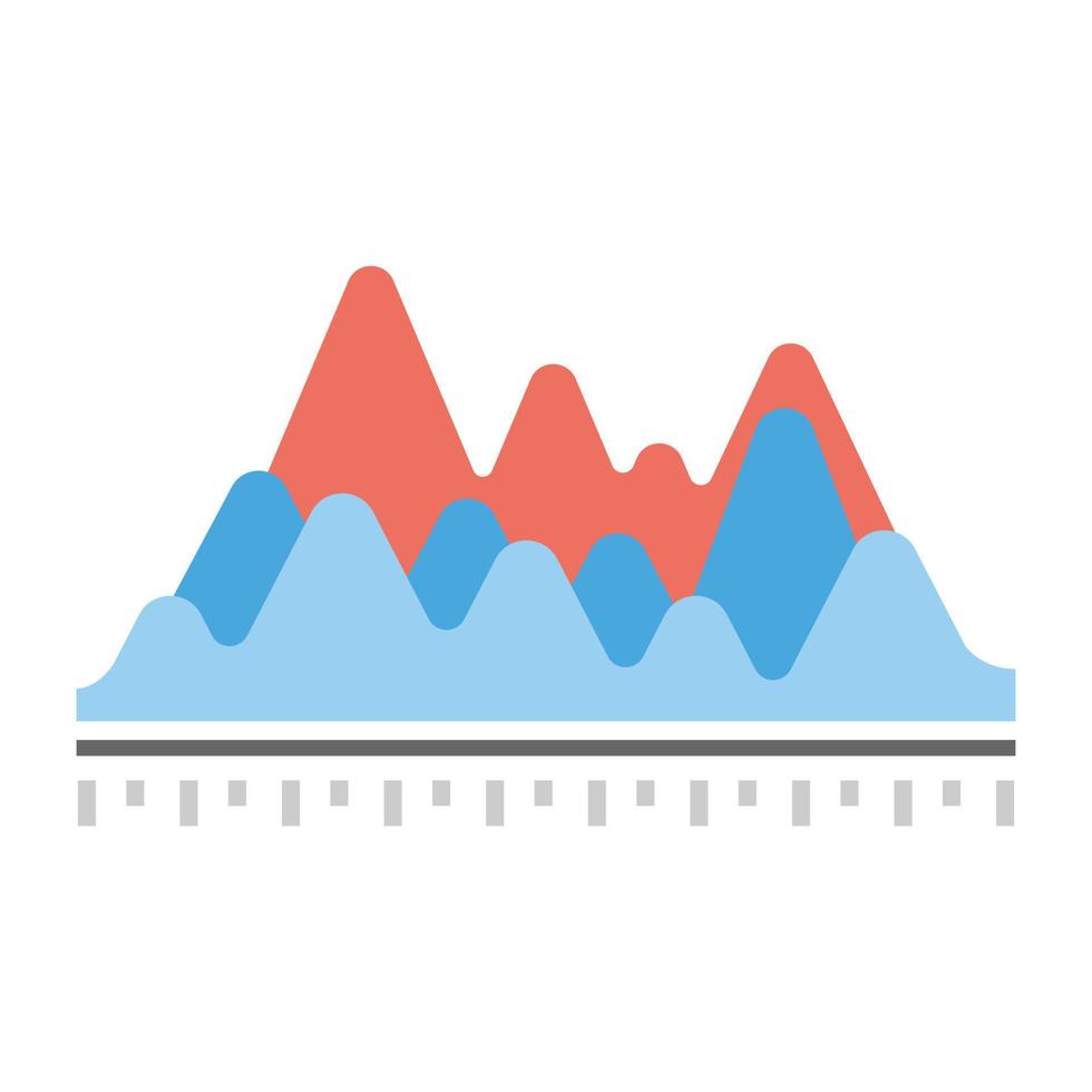 trendiges Flächendiagramm vektor