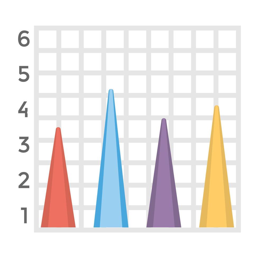 trendiga pyramiddiagram vektor