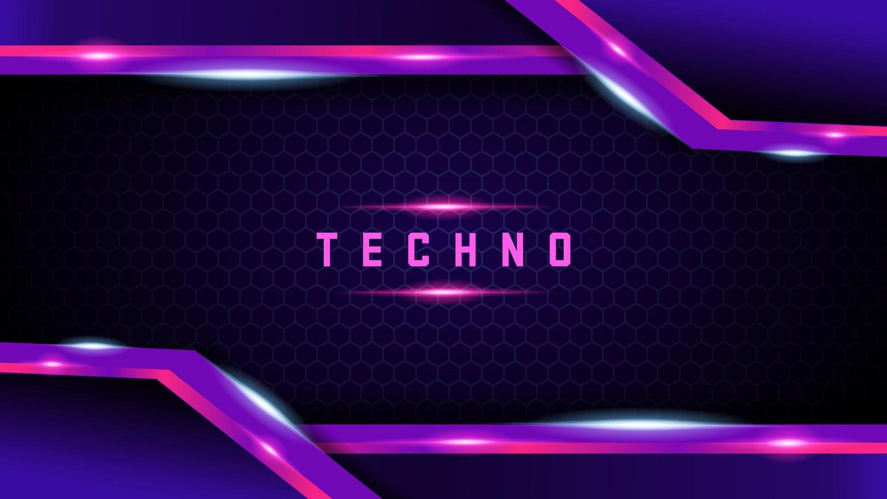 Techno abstraktes Hintergrunddesign vektor