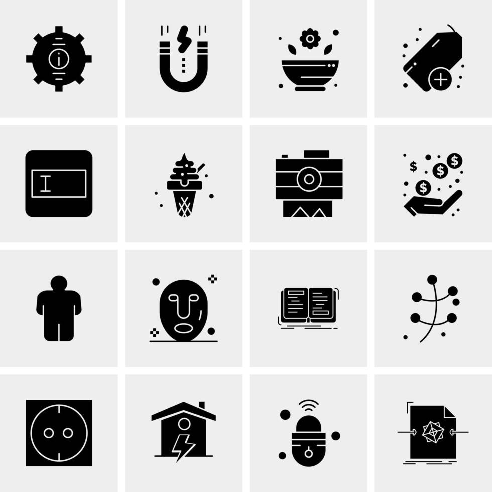 16 universelle Business-Icons Vektor kreative Icon-Illustration zur Verwendung in Web- und Mobilprojekten