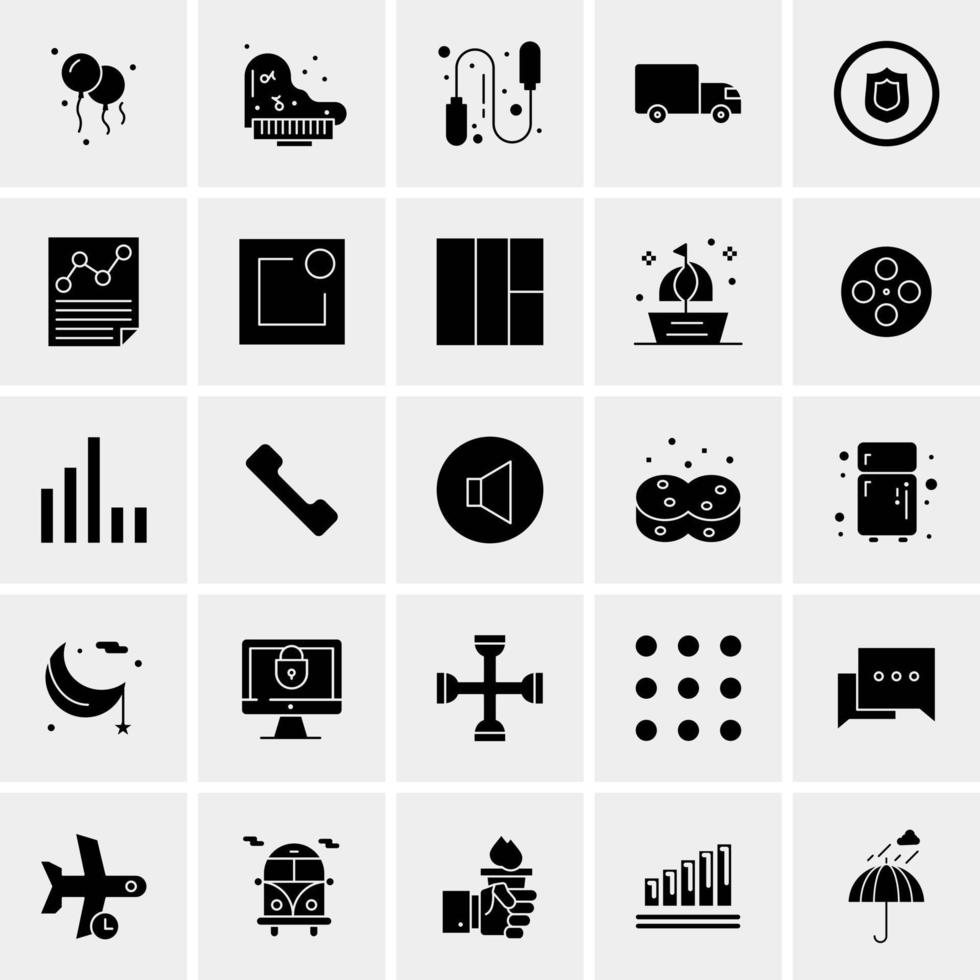 25 universelle Business-Icons Vektor kreative Icon-Illustration zur Verwendung in Web- und Mobilprojekten