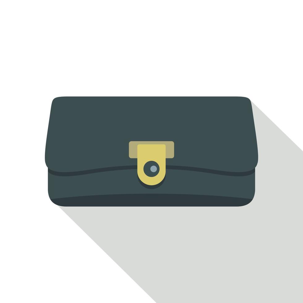 små plånbok ikon, platt stil vektor