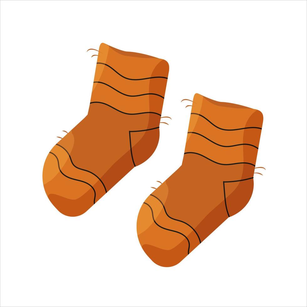 Damensocken Herbst Winter. Vektor-Illustration. vektor