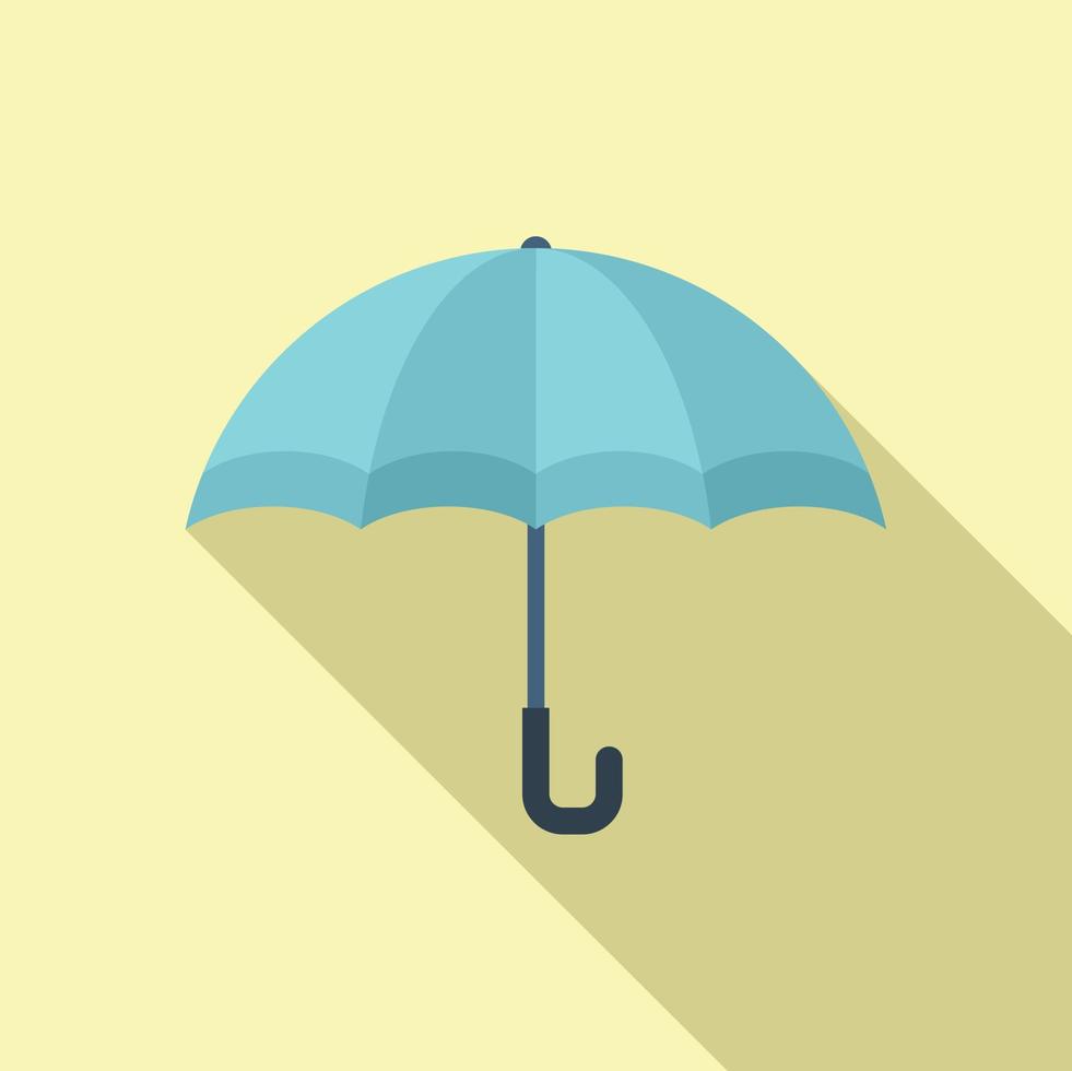 Flacher Vektor des Regenschirmschutzsymbols. Agentendienst