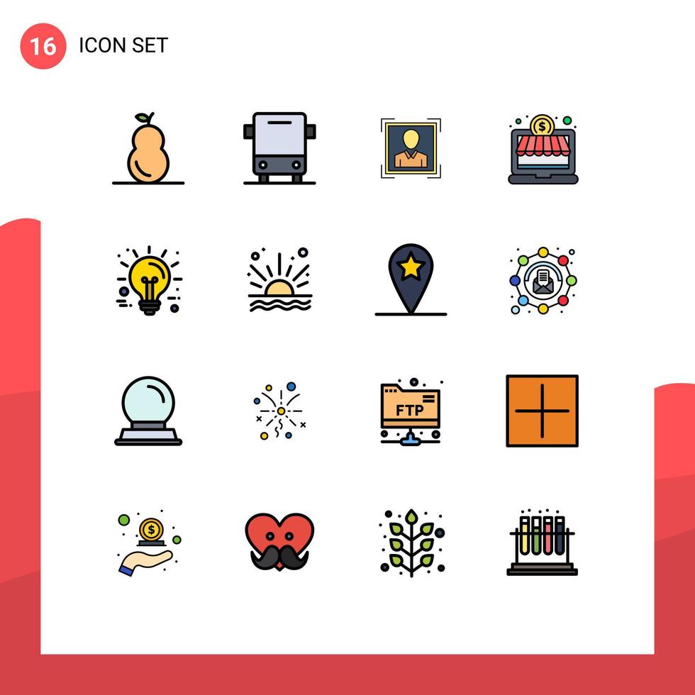 16 kreativ ikoner modern tecken och symboler av innovation företag användare pengar uppkopplad affär redigerbar kreativ vektor design element