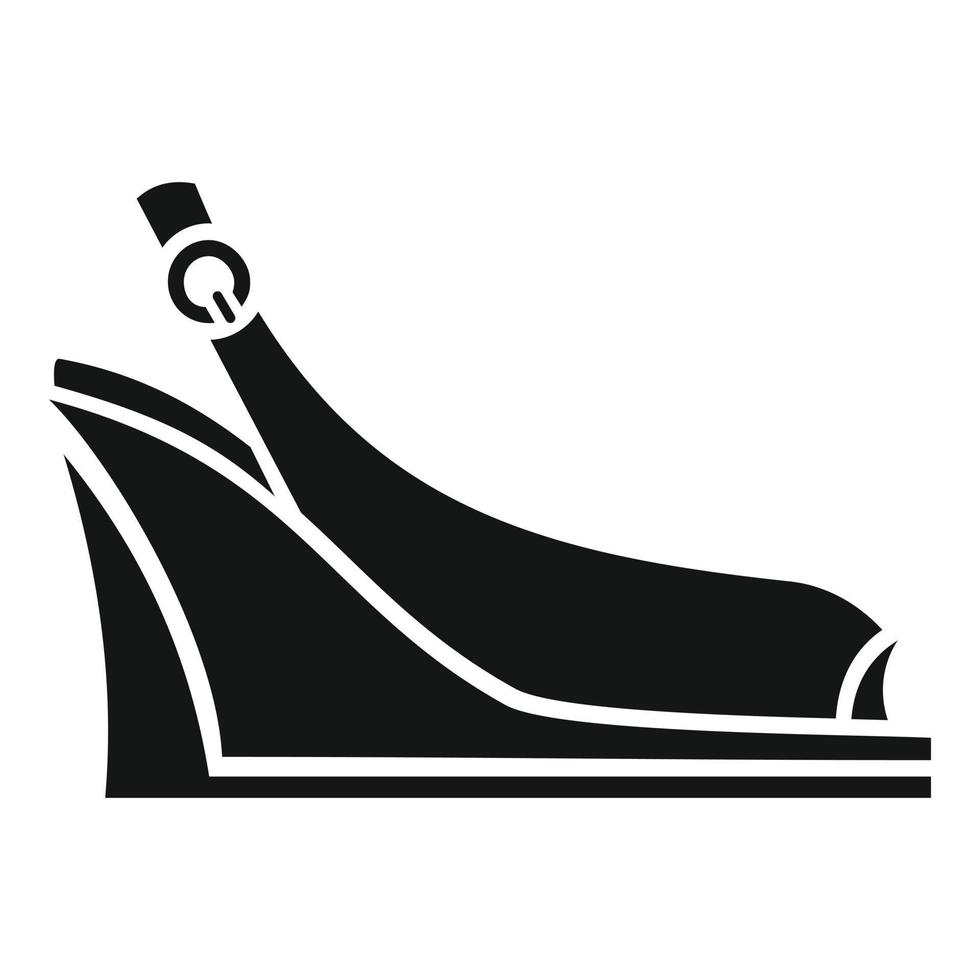 Mode-Sandalen-Symbol einfacher Vektor. Sommerschuh vektor