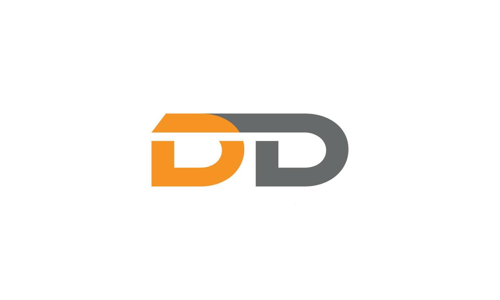 dd-Logo-Design. anfängliches dd-Buchstaben-Logo-Design Monogramm-Vektor-Design Pro-Vektor. vektor