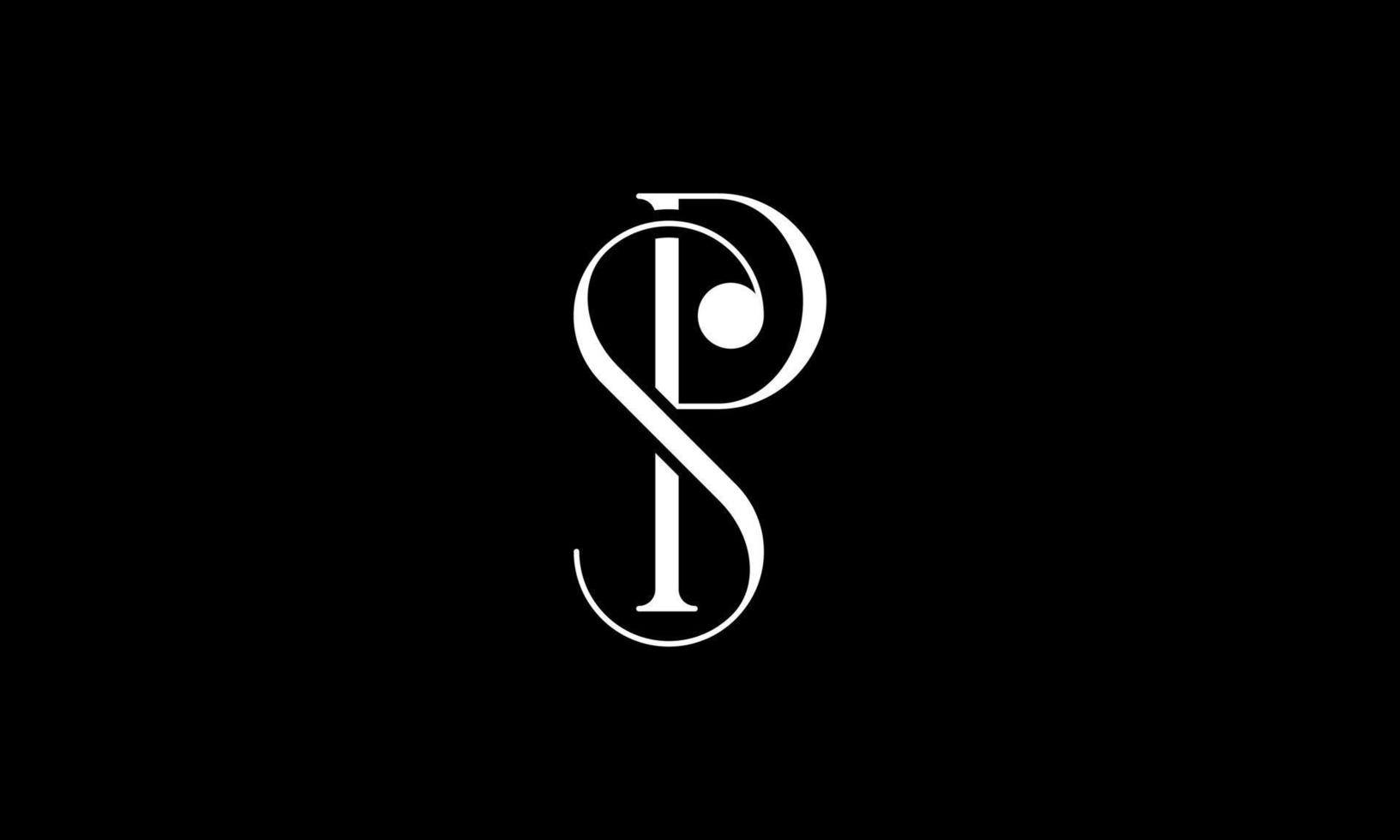 sp logotyp design. första sp brev logotyp design monogram vektor design proffs vektor.