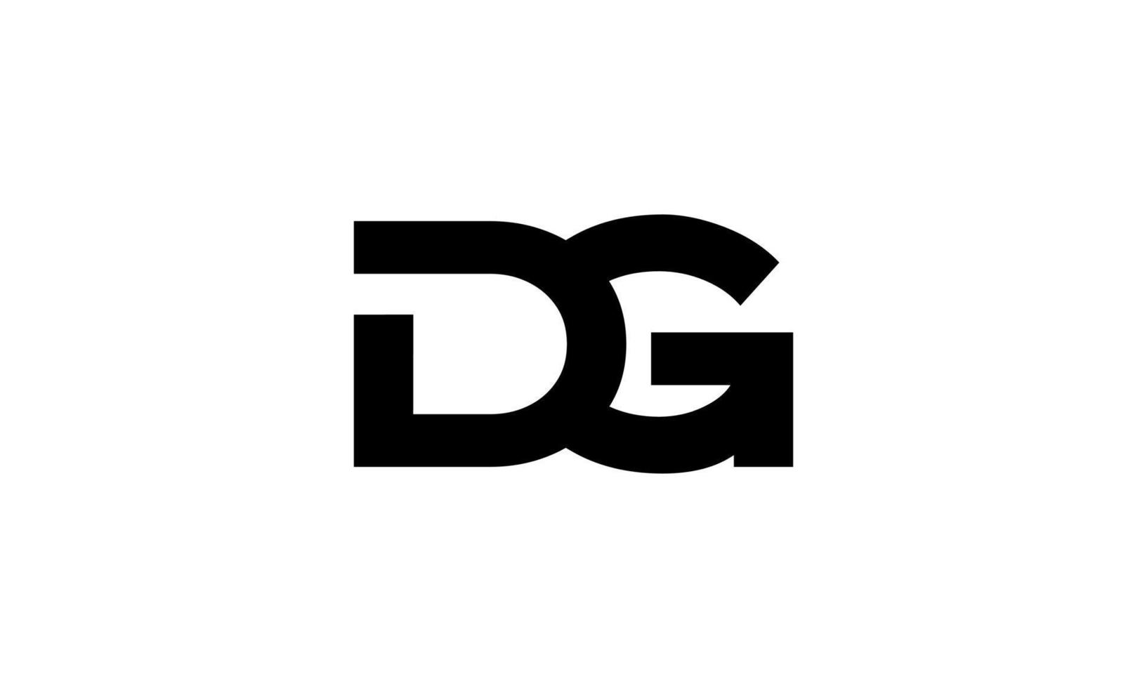 dg-Logo-Design. anfängliches dg-Buchstaben-Logo-Design Monogramm-Vektor-Design Pro-Vektor. vektor