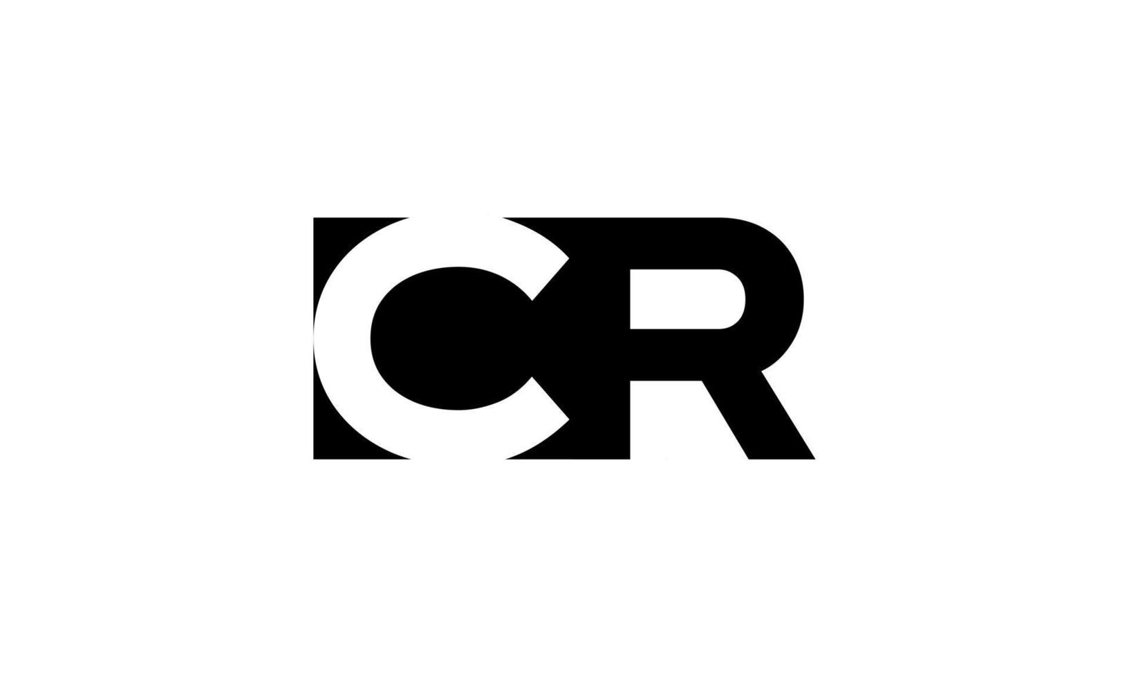 cr logotyp design. första cr brev logotyp design monogram vektor design proffs vektor.