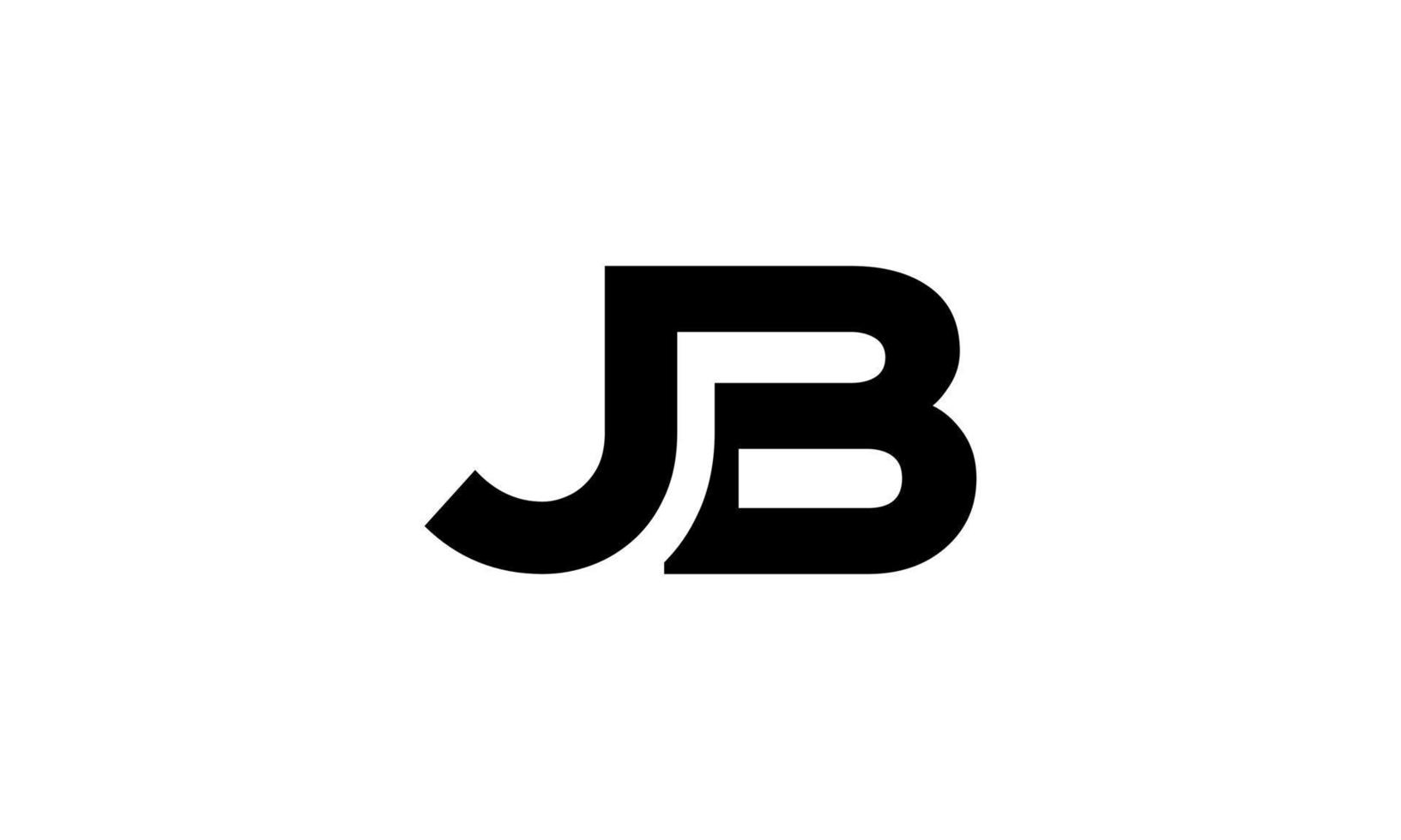 Buchstabe jb Logo Pro-Vektordatei Pro-Vektor vektor
