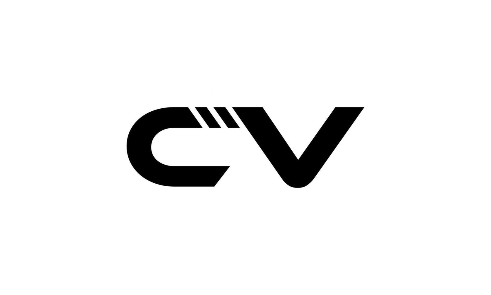 CV logotyp design. första CV brev logotyp design monogram vektor design proffs vektor.