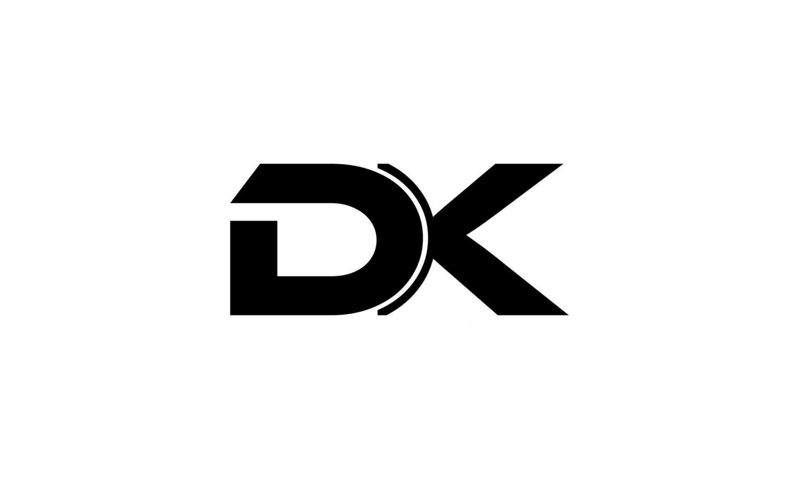 dk-Logo-Design. anfänglicher dk-Buchstabe Logo-Design Monogramm-Vektor-Design Pro-Vektor. vektor