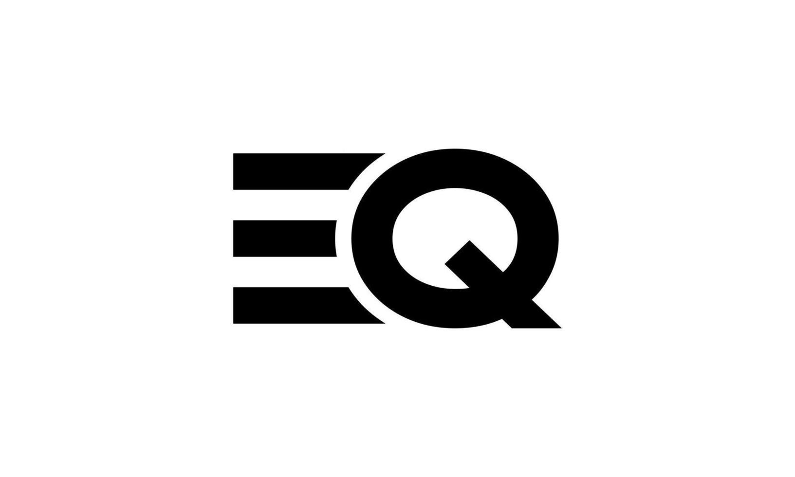 Buchstabe eq Logo pro Vektordatei pro Vektor