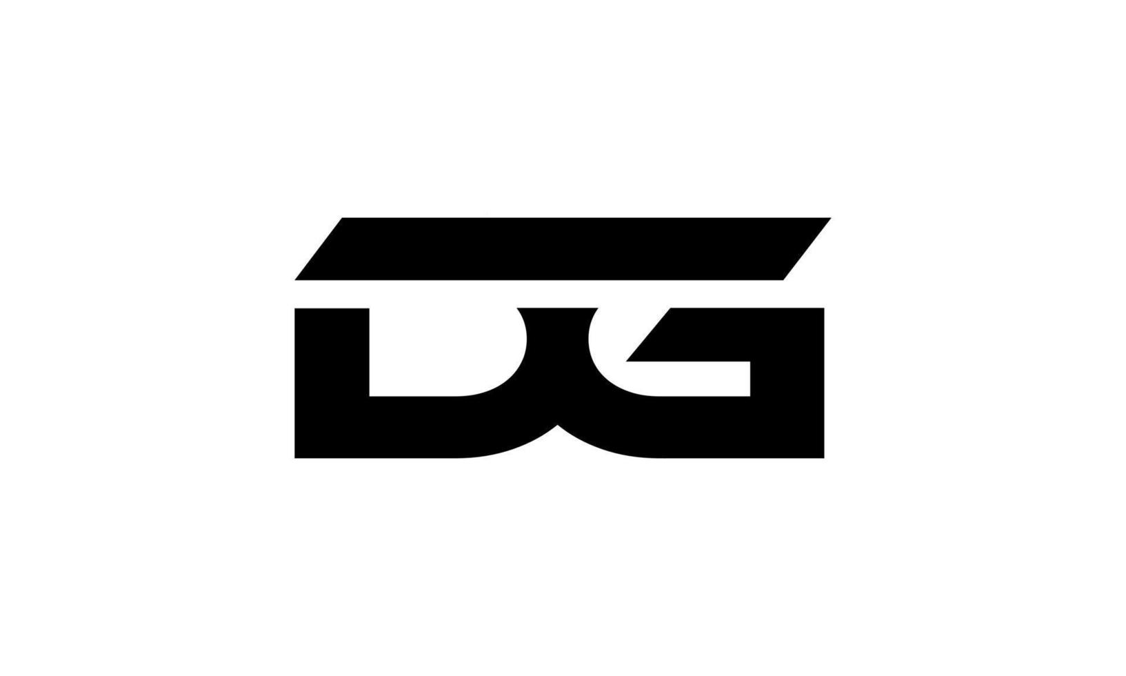 dg logotyp design. första dg brev logotyp design monogram vektor design proffs vektor.