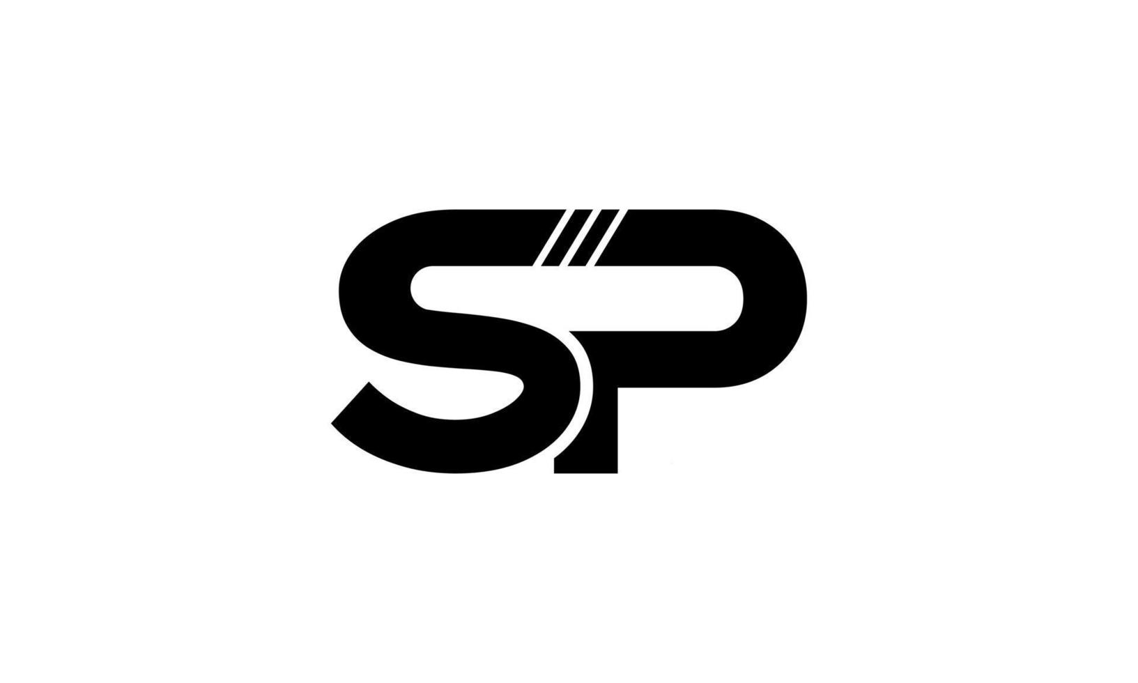 sp logotyp design. första sp brev logotyp design monogram vektor design proffs vektor.