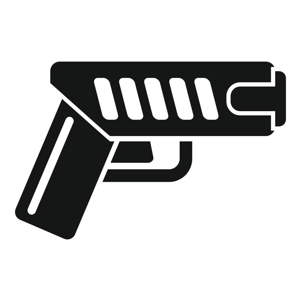 Waffen-Taser-Symbol einfacher Vektor. Polizeiwaffe vektor