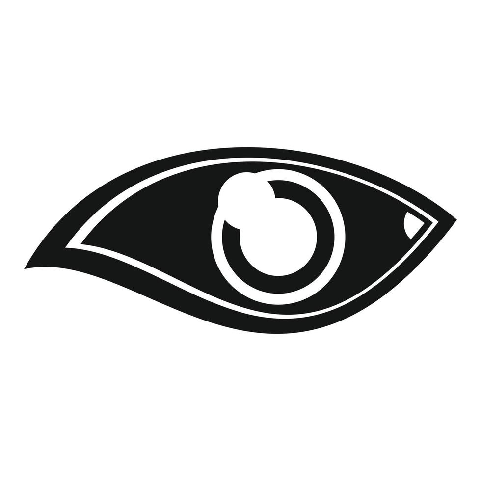 Symbol für menschliches Auge einfacher Vektor. ansehen schauen vektor
