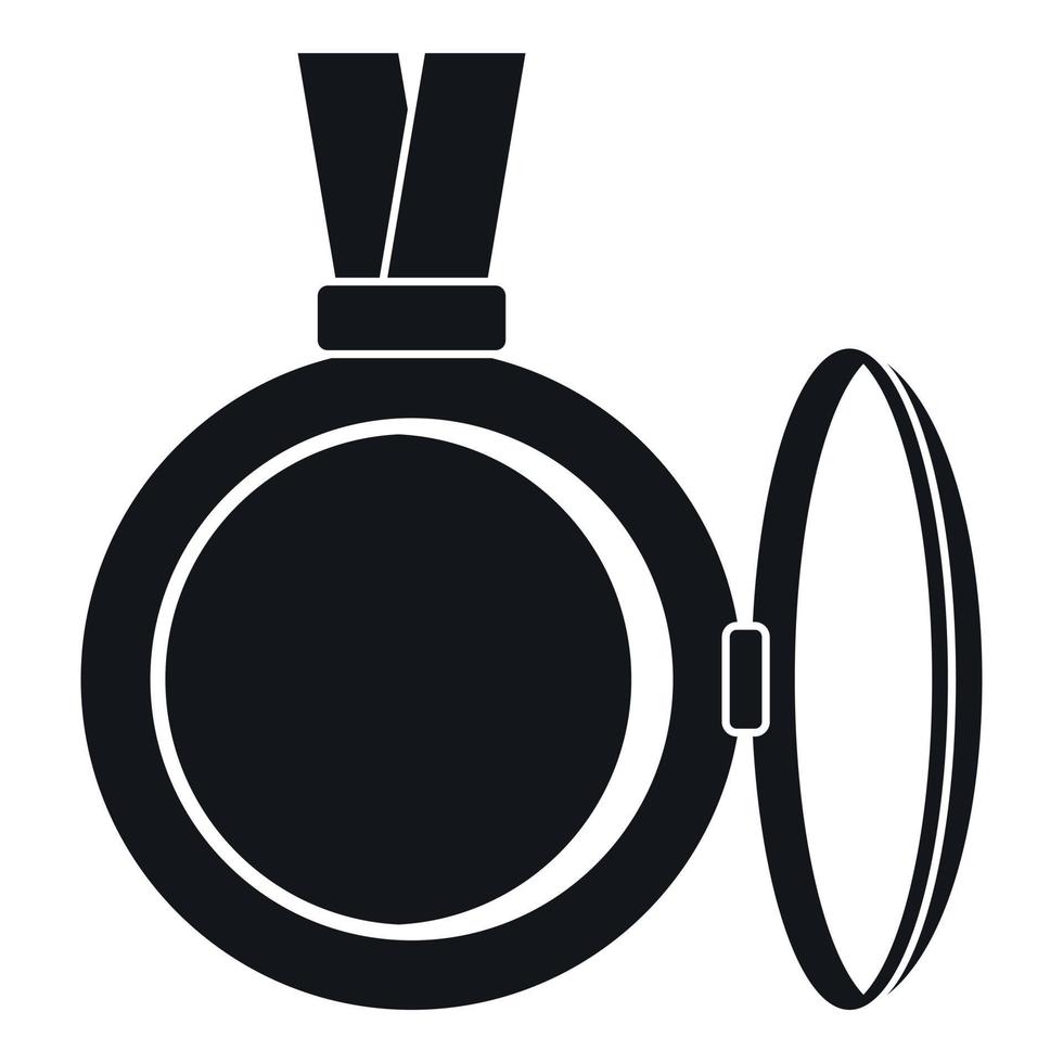 medaljong ikon, enkel stil vektor