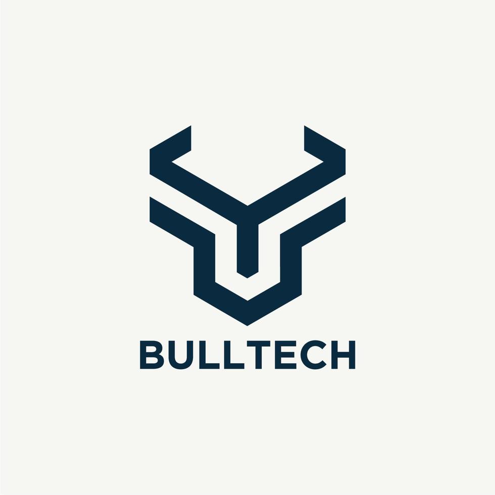 y Bull Brief Logo Design Polygon Monogramm Symbol Vektorvorlage. kostenloser Vektor