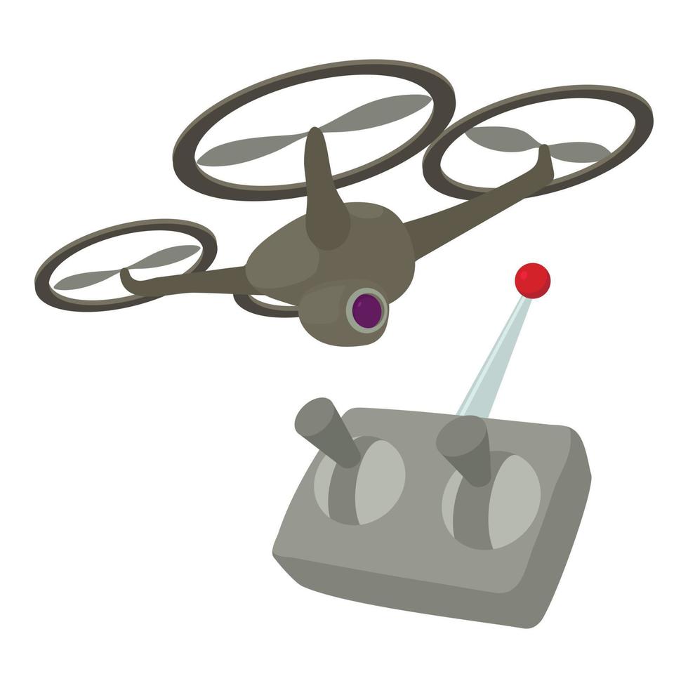 RC-Hubschrauber-Symbol, Cartoon-Stil vektor