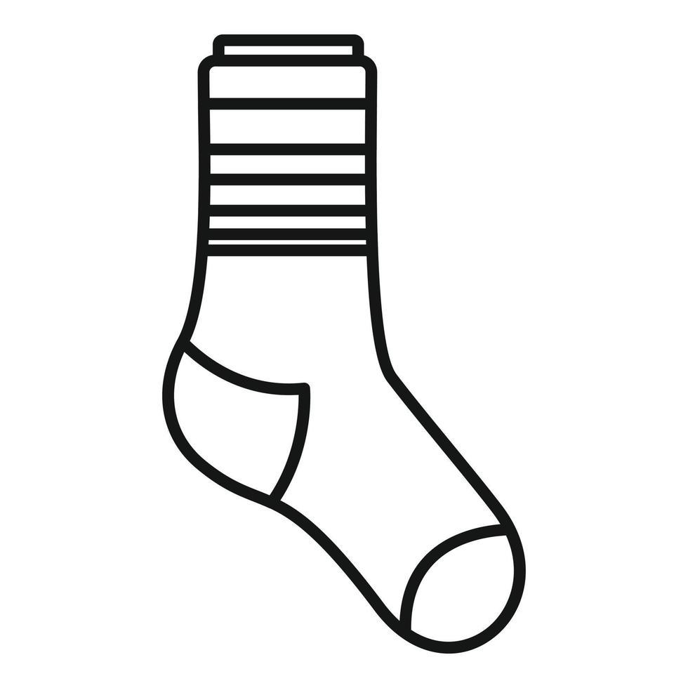 Wintersocken-Symbol Umrissvektor. Sportwollkollektion vektor