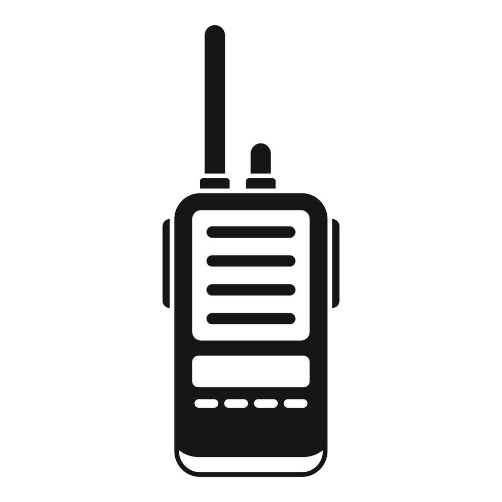 rädda walkie prat ikon enkel vektor. radio transceiver vektor