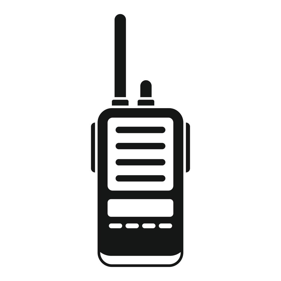 Rettungs-Walkie-Talkie-Symbol einfacher Vektor. Funkgerät vektor