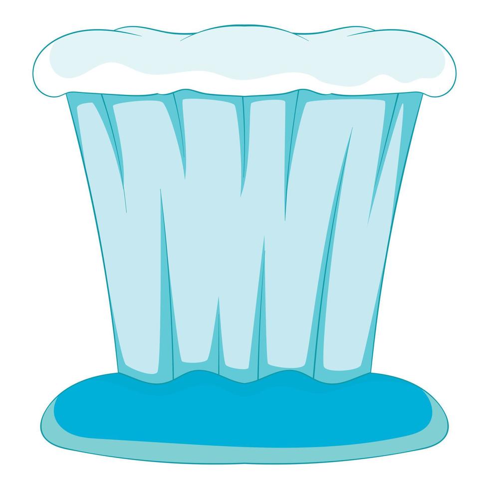 Wasserfall-Symbol, Cartoon-Stil vektor