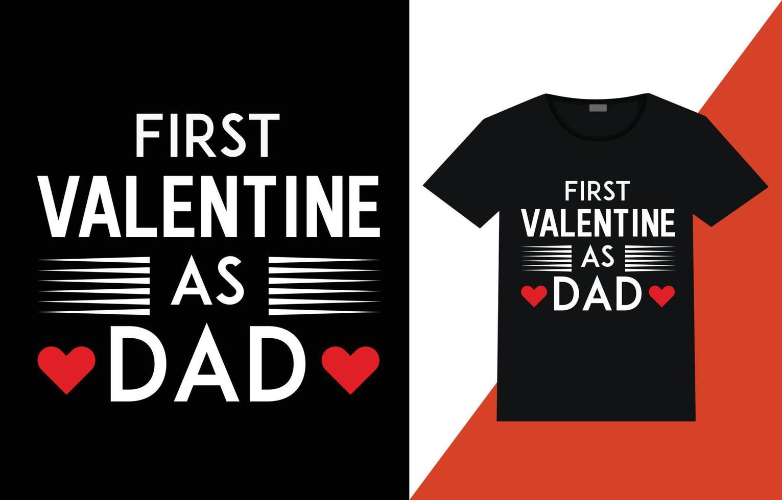 Valentinstag-T-Shirt-Design vektor