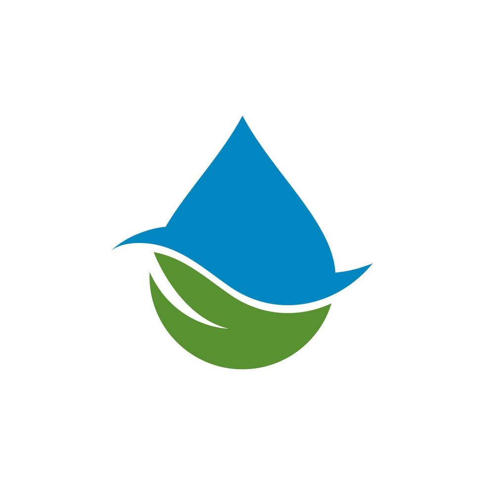 Reihe von abstrakten Wassertropfen-Symbolen, Logo vektor