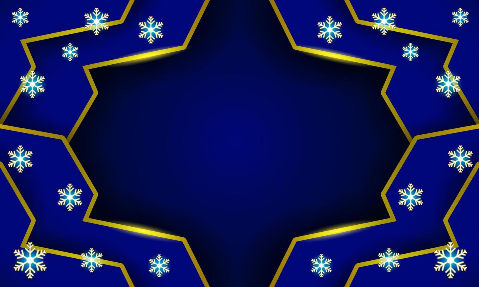 mörk blå Färg vinter- och jul bakgrund med snöflingor vektor