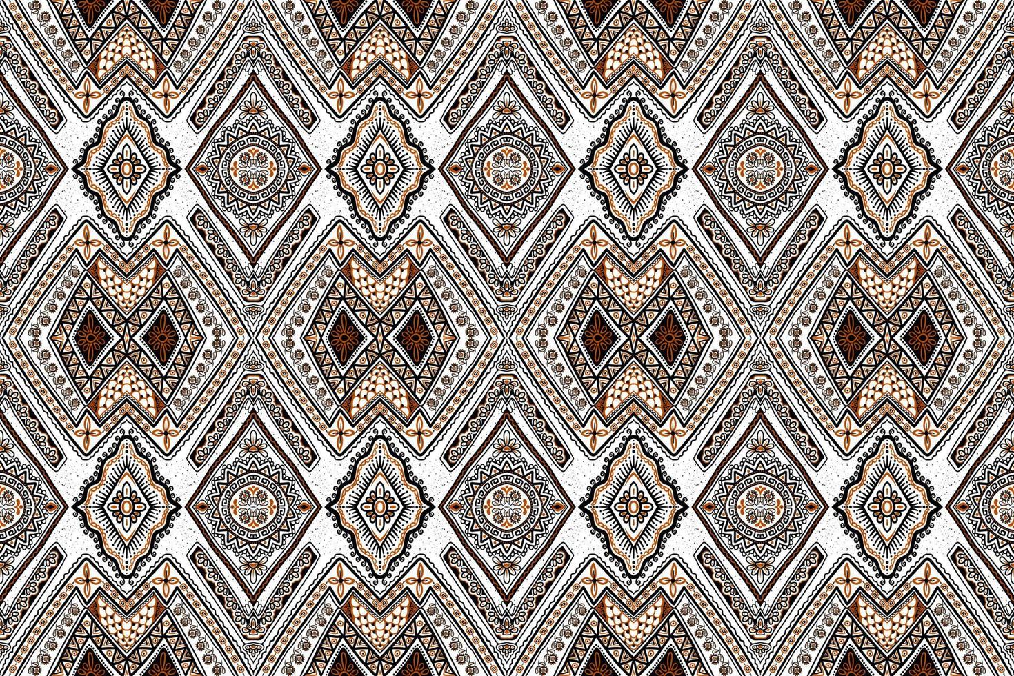 traditionell etnisk geometrisk mönster bakgrund design för bakgrunder matta tapet kläder slå in tyg sömlös broderi stil vektor illustration