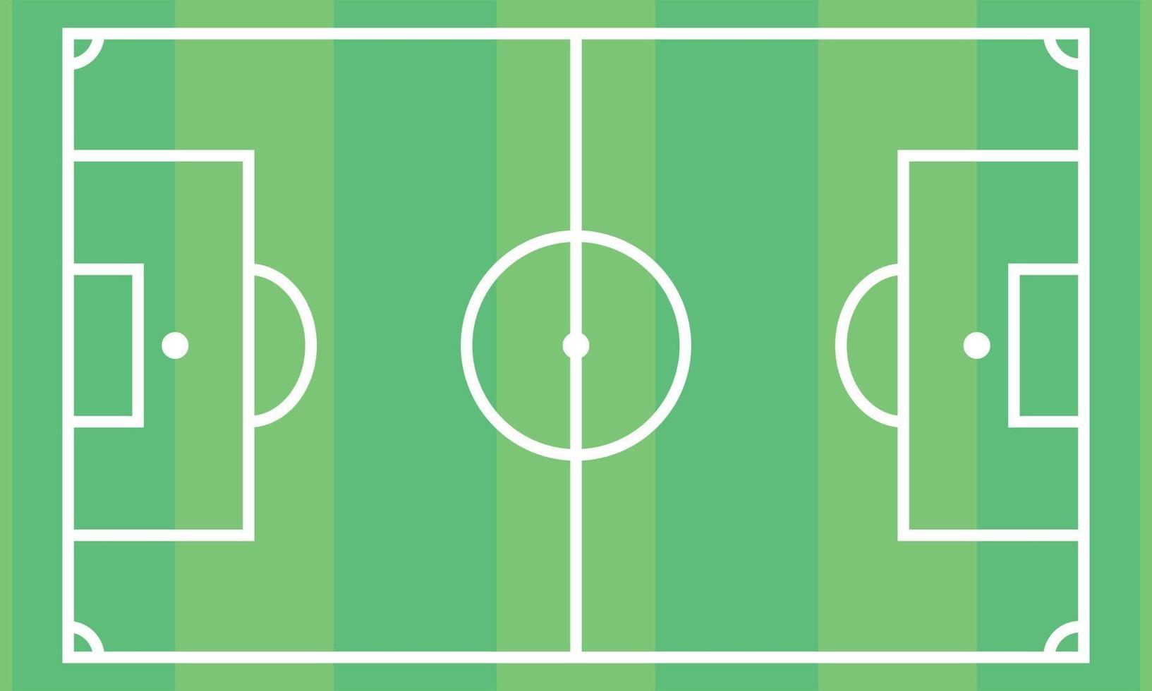 Schema des Fußballplatzes, Fußballplatz. Vektor-Illustration Sport vektor