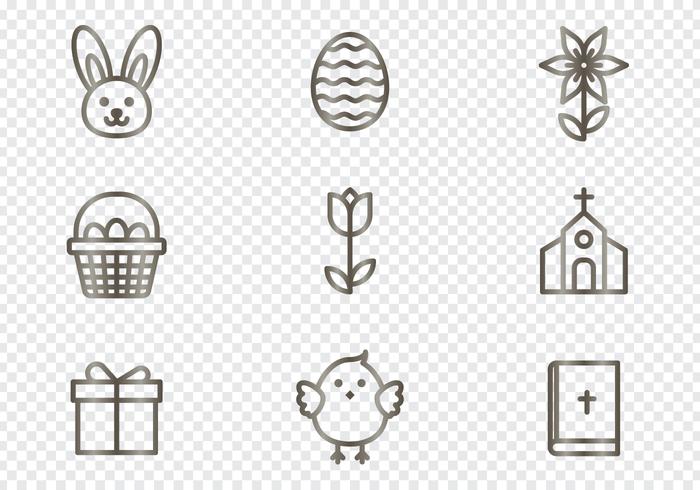 Ostern Icons vektor