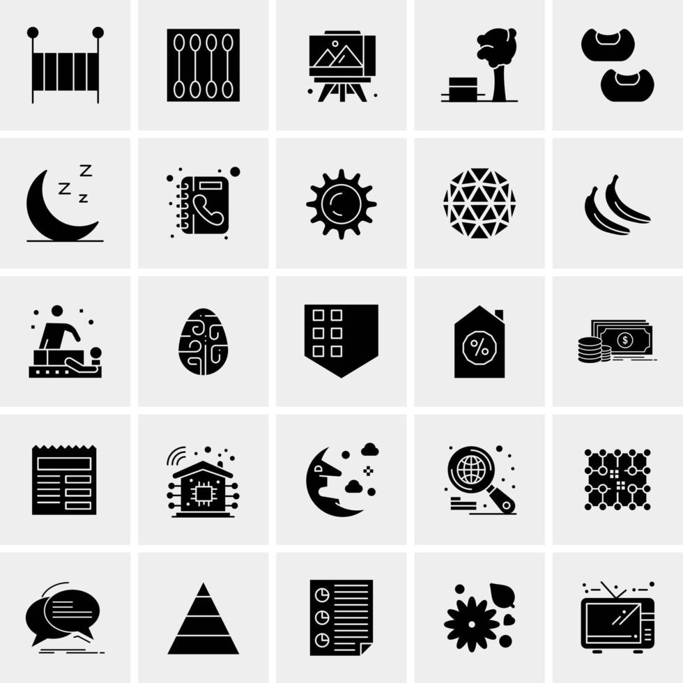 25 universelle Business-Icons Vektor kreative Icon-Illustration zur Verwendung in Web- und Mobilprojekten