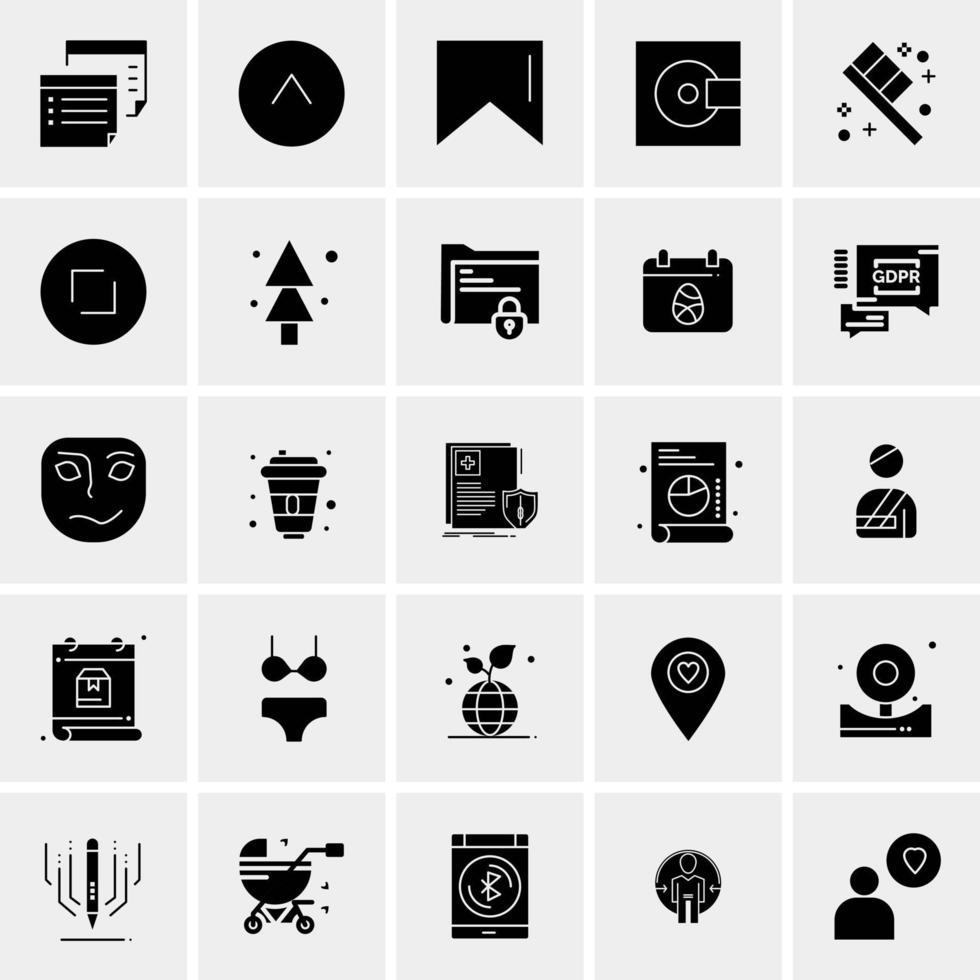 25 universelle Business-Icons Vektor kreative Icon-Illustration zur Verwendung in Web- und Mobilprojekten