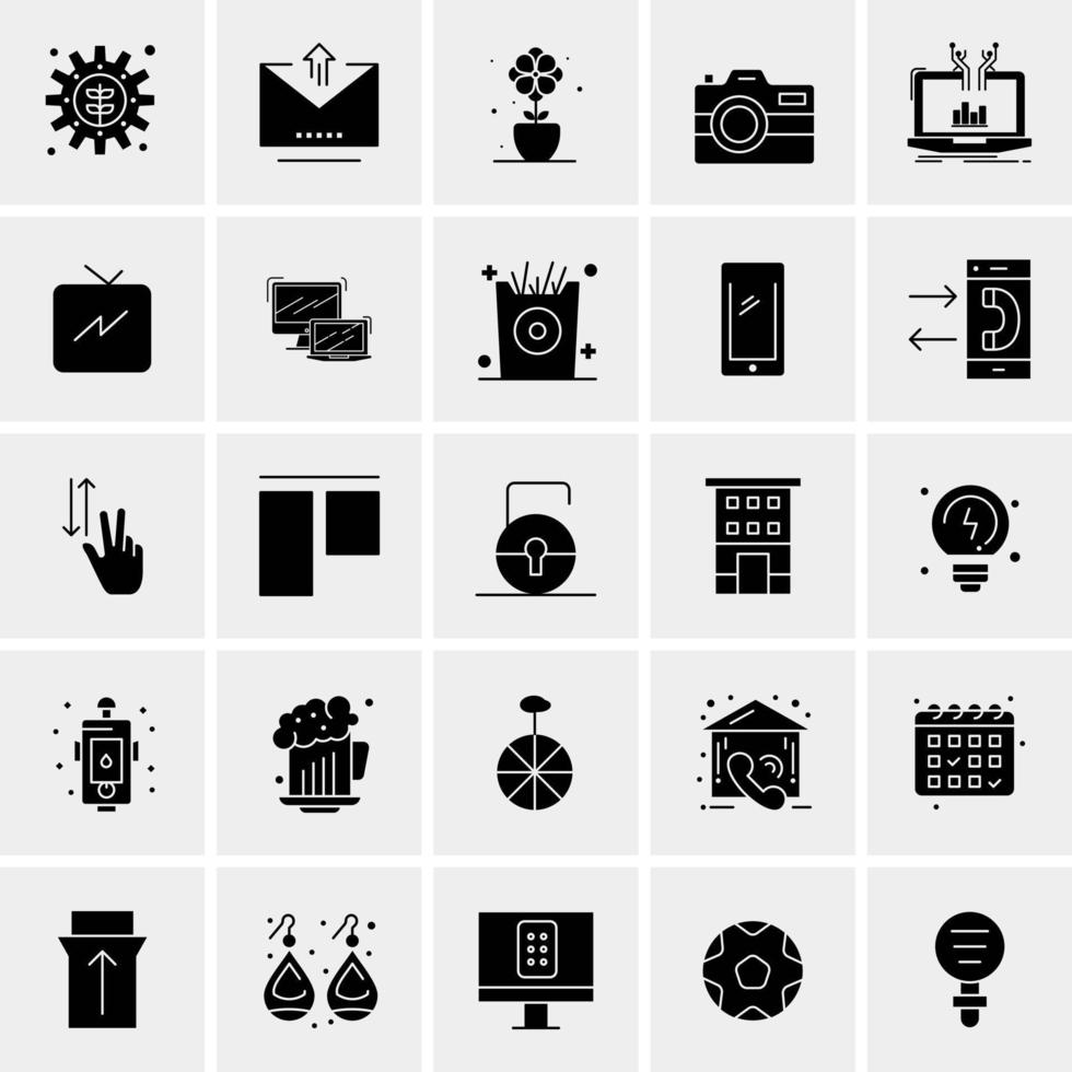 25 universelle Business-Icons Vektor kreative Icon-Illustration zur Verwendung in Web- und Mobilprojekten