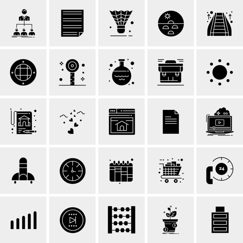 25 universelle Business-Icons Vektor kreative Icon-Illustration zur Verwendung in Web- und Mobilprojekten