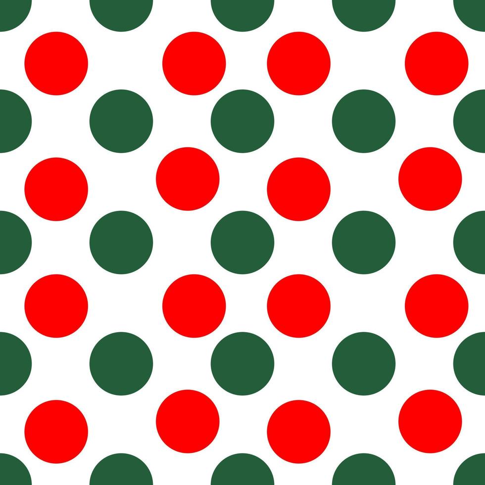 röd och grön sömlös polka bakgrund vektor