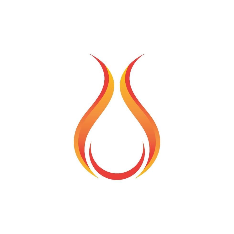 Feuer Flamme Logo Vorlage Vektorsymbol Logo für Öl, Gas und Energie vektor