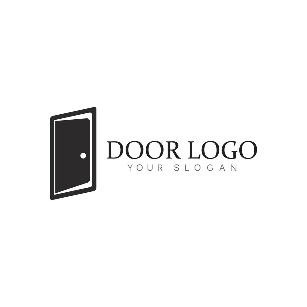 uppsättning av dörr logotyp mall vektor ikon illustration