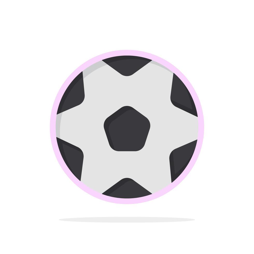 Fußball Ball Sport Fußball abstrakte Kreis Hintergrund flache Farbe Symbol vektor